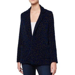 NWT Majestic Filatures Leopard velvet Blazer